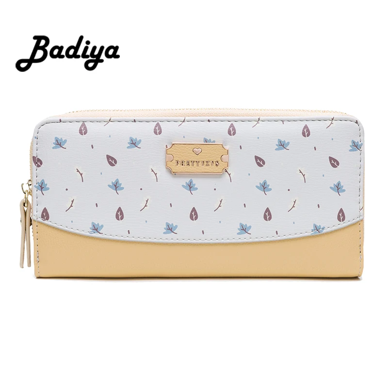 

Women Floral Long Wallet Multifunction Phone Bag Flower Girl Clutch Bag Zipper Hit Color Lady Coin Purse Summer Card Holder Gift