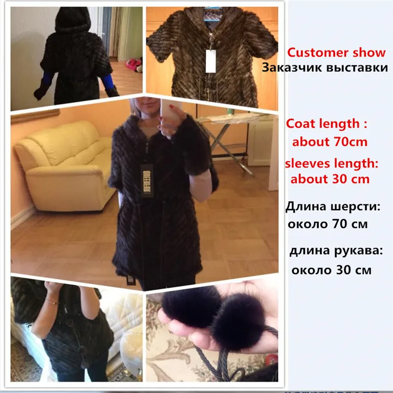 Женская зимняя шуба с капюшоном из натурального меха норки|mink fur jacket|real minkreal mink |