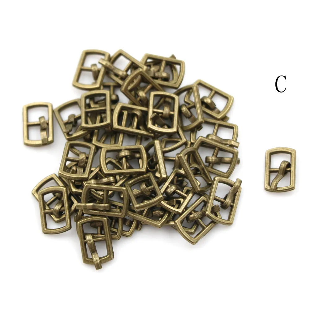 DIY Patchwork Buckle Handmade Sewing Mini Buckle For Dolls Clothing Adjustable Accessories, 10PCS 4.5mm 7