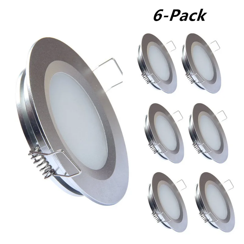 Topoch светодиодный светильник потолочный 6 PACK низкий профиль DC12V 3 W пружинный зажим