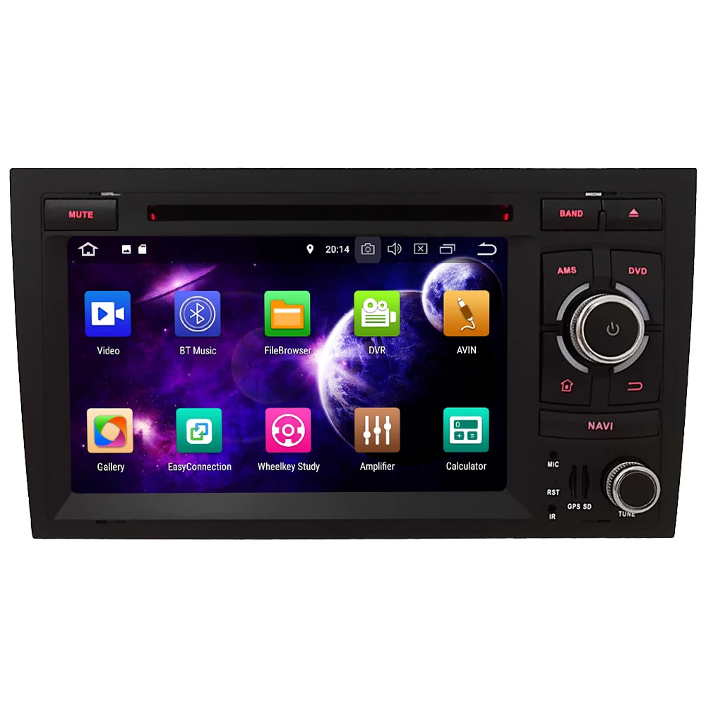 Discount KLYDE 7" 4G WIFI Octa Core PX5 Android 8.0 7.1 4GB RAM 32GB ROM BT Car DVD Multimedia Player Radio For Audi A4 S4 RS4/Seat Exeo 1