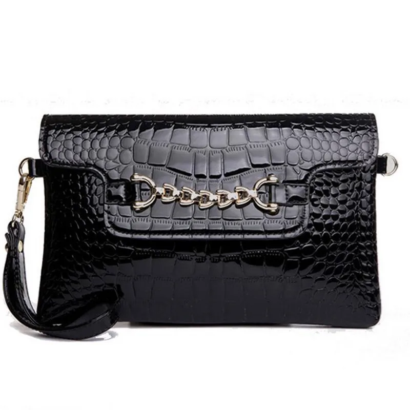 

BARHEE Design Real Genuine Leather Women Handbag Messenger Bags Vintage Clutch Crocodile Pattern Alligator Cowhide Hand Bag