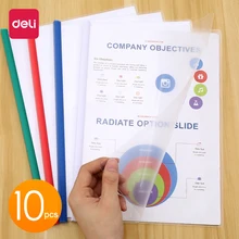 Deli 1 упаковка 10 листов, прозрачные обложки для книг формата А4 307*216 мм, именная этикетка для школьников и студентов, записная книжка с присоской, защитная книга 5854