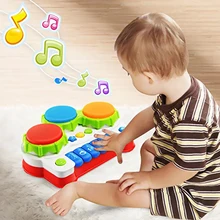 Музыкальные игрушки Музыка пианино клавиатура барабаны электронная обучающая игрушка забавная игра для малышей Развивающие игры для детей игра