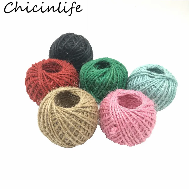 Chicinlife 30 м/рулон натурального мешковины из гессианского джутового шпагата на день