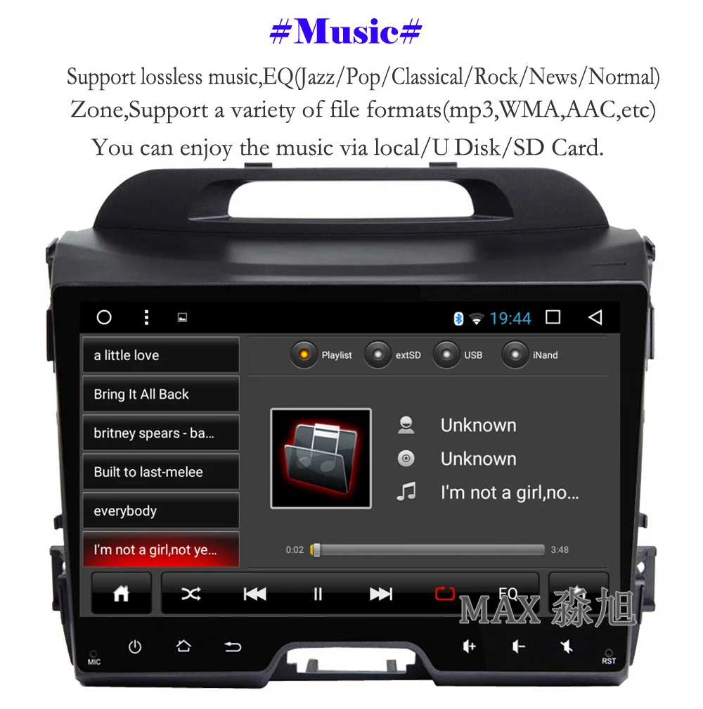 Discount MAX Android 8.1.0 2G 32G GPS Navigation System Car DVD For KIA Sportage 2011 2012 2013 2014 2015 Car Radio RDS WiFi SWC Free Map 4