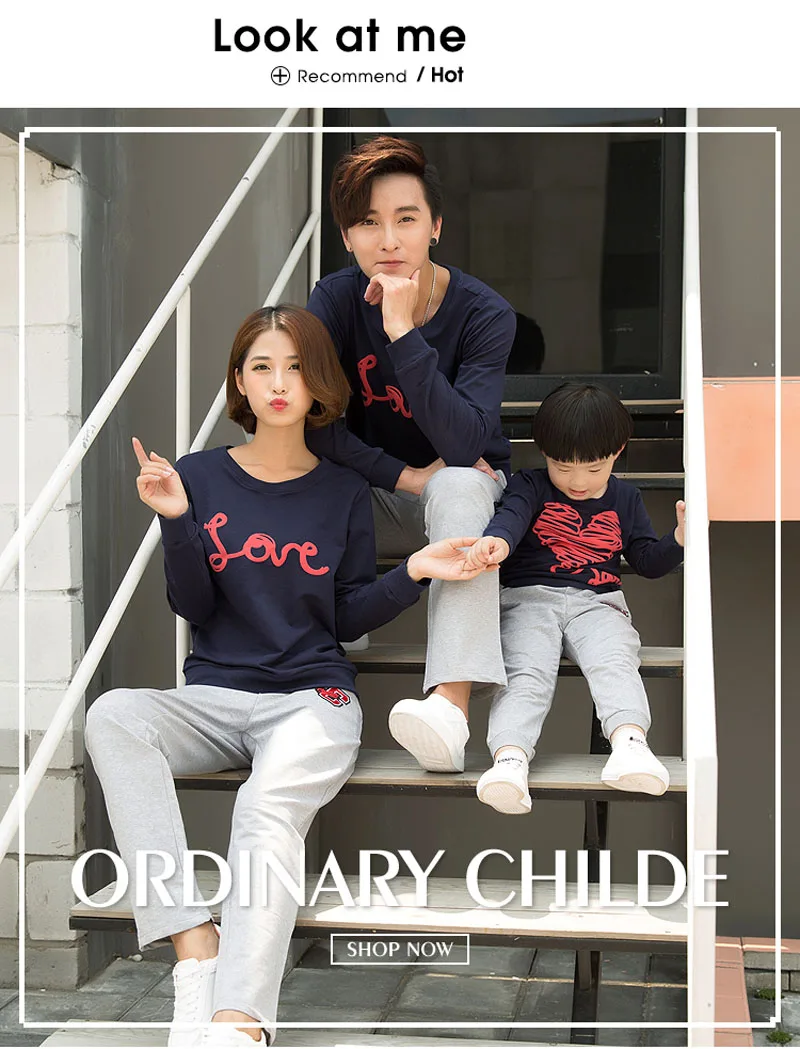 Best Family Clothing 2019 Autumn Mother Daughter Father Boy Clothes set Family Matching Outfits Cotton LOVE Shirt Pants Family Look 3 Best Family Clothing 2019 Autumn Mother Daughter Father Boy Clothes set Family Matching Outfits Cotton LOVE Shirt Pants Family Look 3