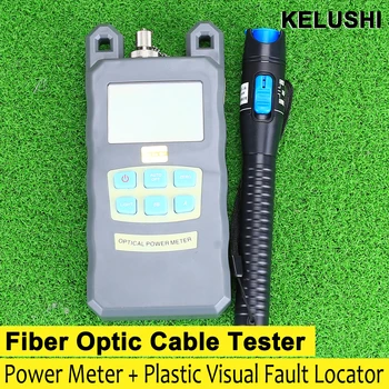 

Optical Fiber Power Meter (-70dBm~+6 dBm) Fiber Optic Power And 1mW 5KM Plastic Visual Fault Locator Fiber Optic Cable Tester