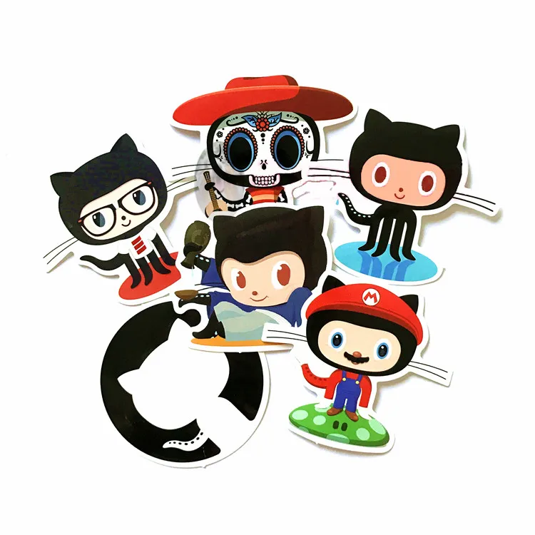 Новинка 24 шт./лот автомобильный Стайлинг github наклейка водонепроницаемая