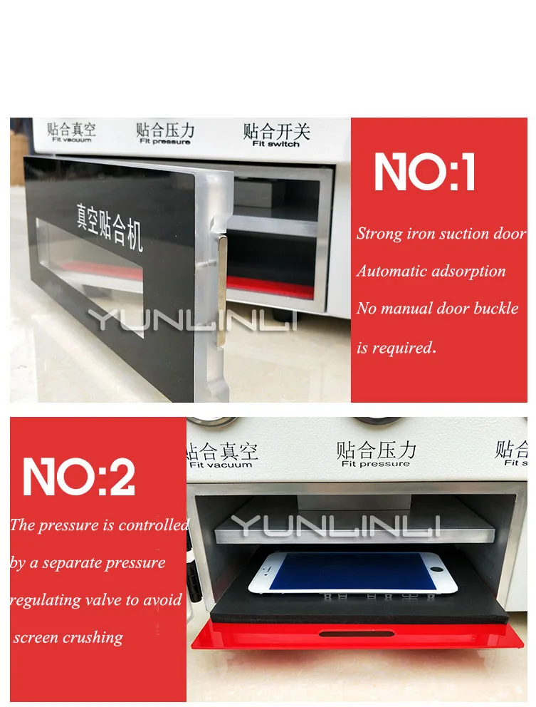  Defoaming Laminating Machine With Air Compressor Pressure Screen Machine Mobile Phone Screen/LCD Sc