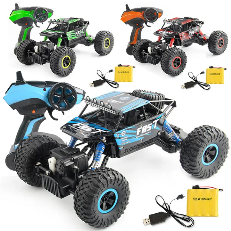 

1:18 Cross country climbing car 2.4G large tire electric high speed car remote control car Wrestling with music with sound