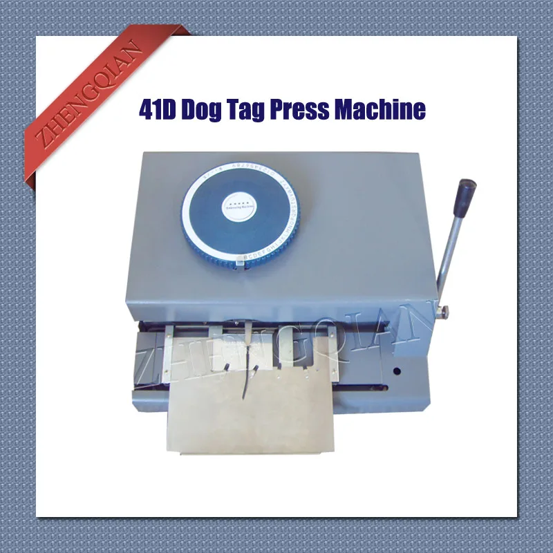 

41D manual model nameplate embosser code printer 41 character letterpress press printer