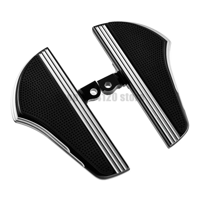 Rider пассажирская подножка Floorboard w/педаль тормоза черный/хром для Harley Touring 86-17 FLST 94-17 FLHR 12-17 FLD 82-17 FLH