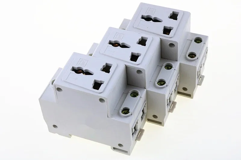 

3 Pin Plug Rail Mount AC Power ac30 Modular Socket 16A 250V AC socket Connector