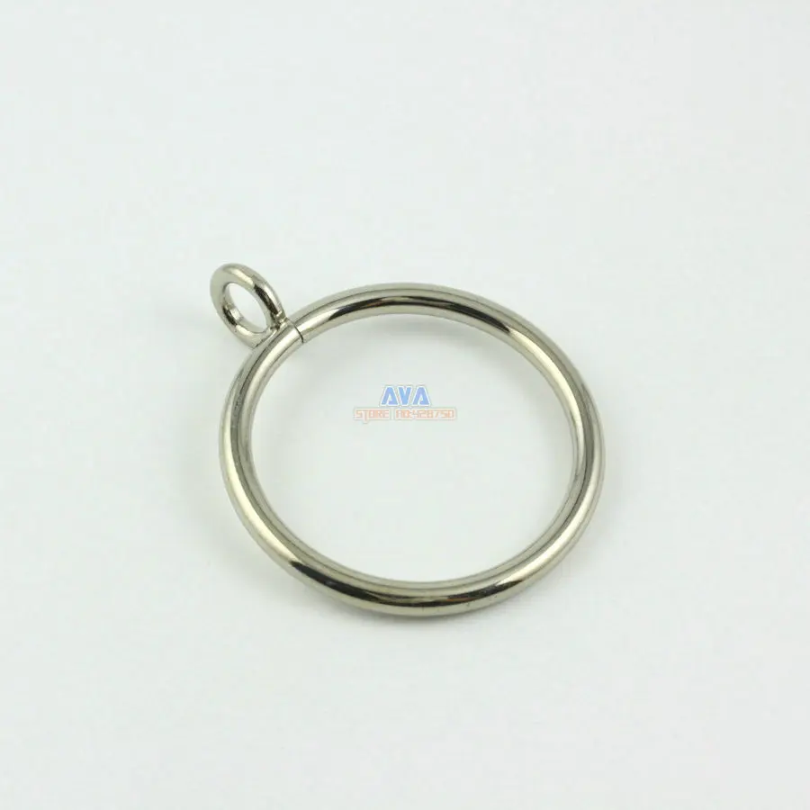 10 Pieces 38mm Silver Curtain Rings Curtain Sliding Hook Rings