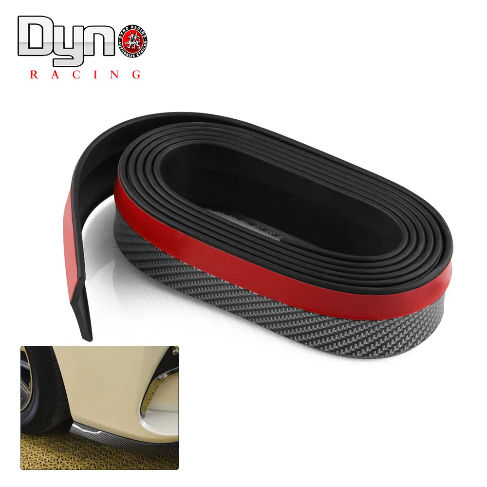 

Soft Carbon fiber Rubber Car bumper Strip/Bumper Lip Splitter Exterior Front Bumper Lip Kit N-OT146