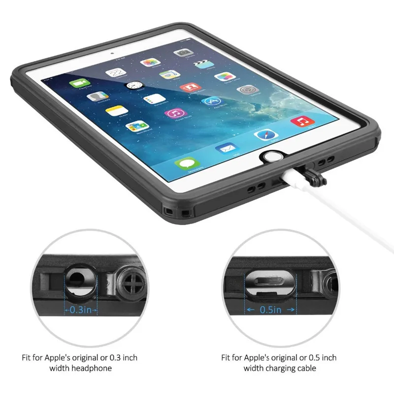 Легкий Водонепроницаемый Защитный чехол для iPhone Mini4 7,9 дюйма Открытый Подводные детали для iPad mini 4 противоударный снега доказательство крышка