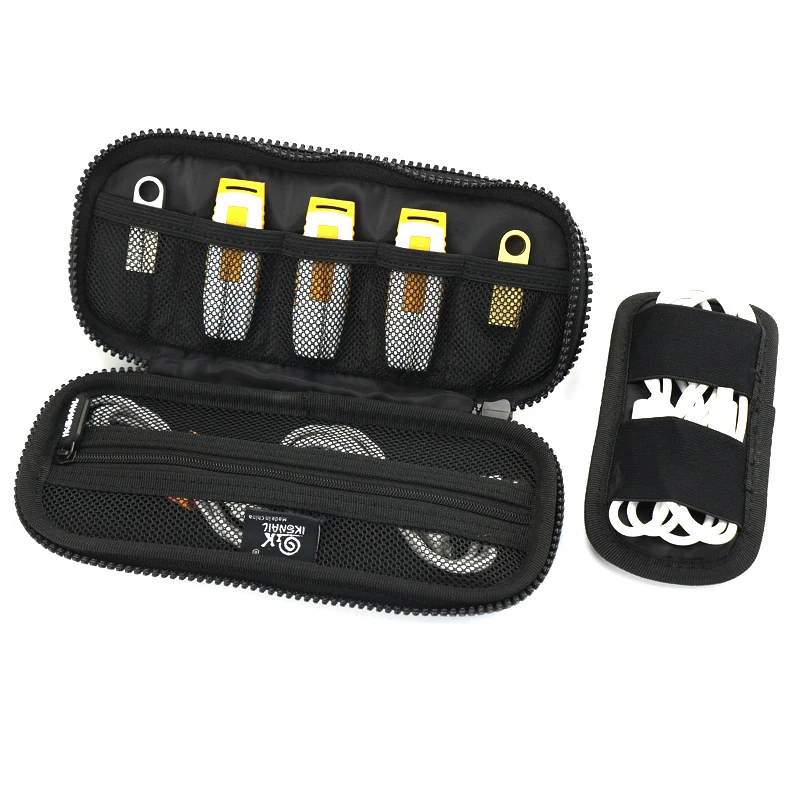 Shellnail Double layer Digital Earphone Case For Headphone Adapter Airpods Accessories Earbuds USB Cables Portable Storage Bag