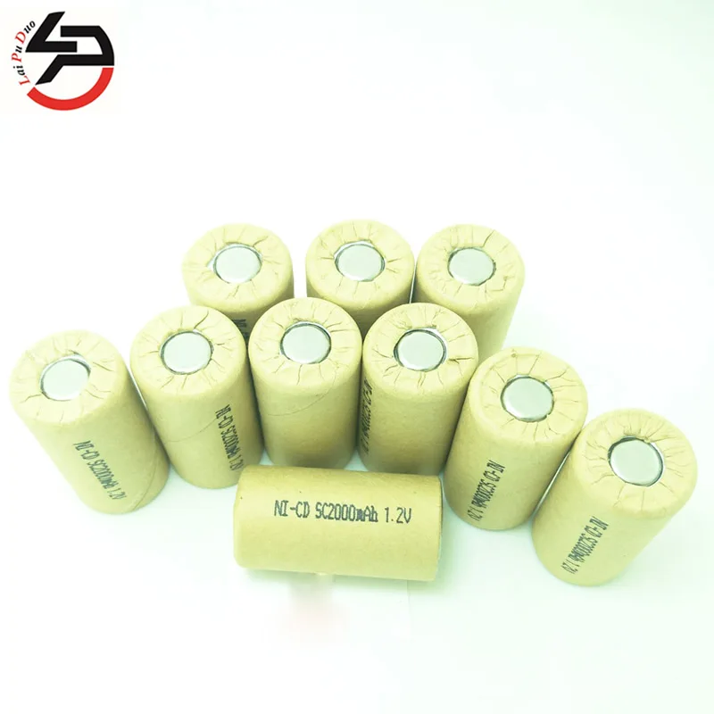 NI-CD SC2000mAh 1,2 V сменный блок питания для электроинструментов перезаряжаемый уровень разрядки 15C 10 шт