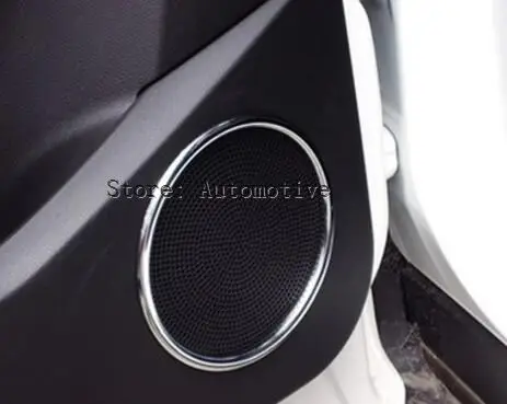 

Car audio Outlet Cover Frame Interior Trim Chrome ABS car stickers Car Accessories For Ford Kuga Escape 2013 2014