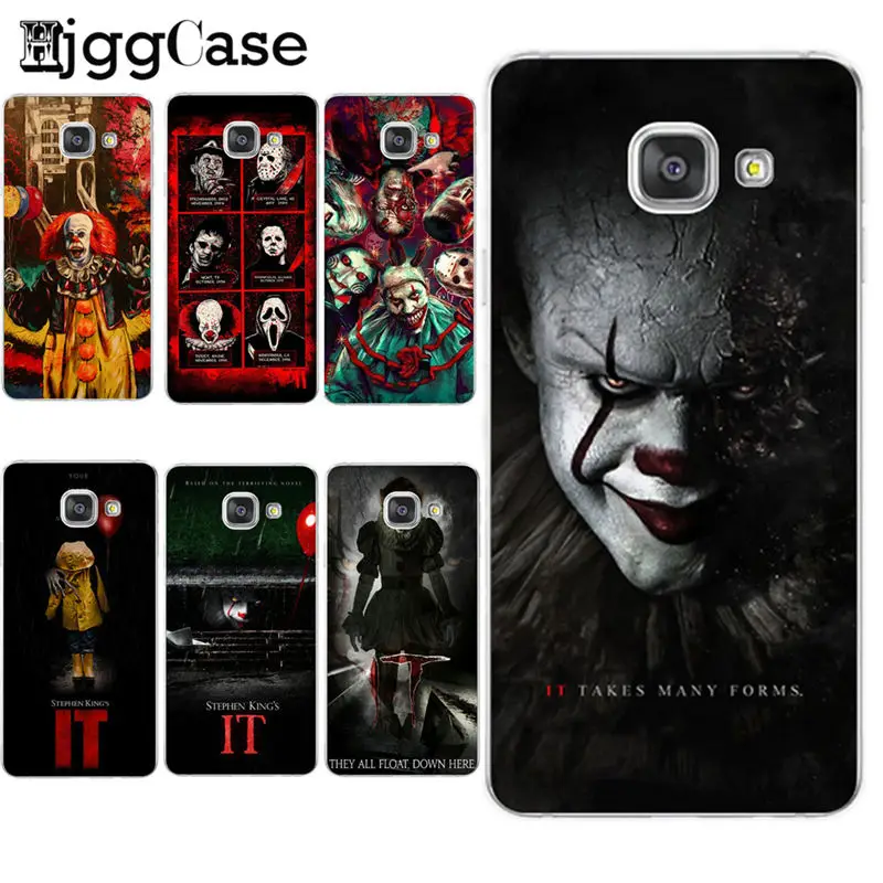 

Pennywise De Clown Horror Phone Case For Samsung Galaxy S6 S7 Edge S8 S9 Plus J5 J7 A5 A7 2016 2017 Cover Soft TPU Shell Skin