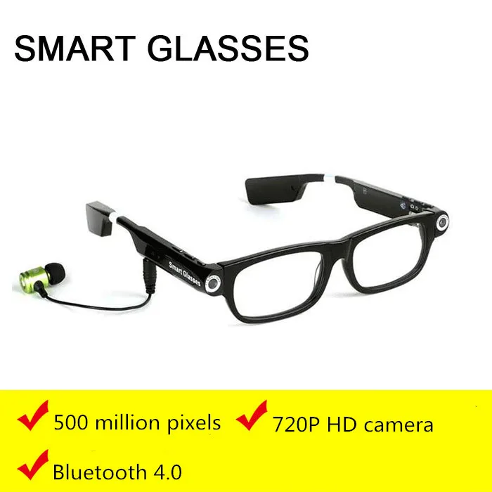 2016 new occhiali Video Glasses wireless Bluetooth phone calls para