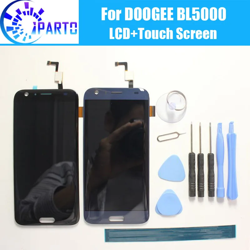 DOOGEE BL5000 ЖК-дисплей+ сенсорный экран протестированный ЖК-дигитайзер стеклянная панель Замена Для DOOGEE BL5000