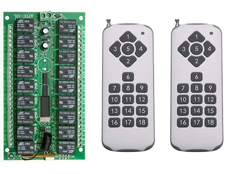 1000 м Long Range DC12V 18CH Радио Управление Лер rf Беспроводной Дистанционное управление переключатель Системы передатчик + приемник/лампа/ garage
