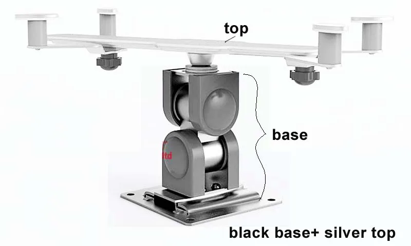 DL-TBM-L02 Универсальный алюминиевый 3,"-12" Планшет настенный кронштейн крепление для телефона Полный наклон движения 180 поворотный 180 Поворот 360 - Цвет: DL-TBM-L02-B