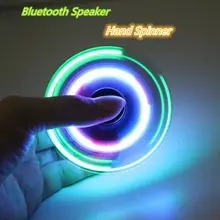 2017 Pudcoco LED Bluetooth Hand Spinning Relieve Stress Speaker Hand Spinner Fidget Finger Gyro EDC ADHD Autism Toy For kids 12