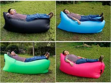 New outdoor wind bag portable bean bag bed inflated by wind for sale