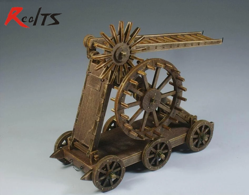 Realts классический деревянный древних колесниц собраны материала Aerial лестница модель грузовика 1 шт./компл