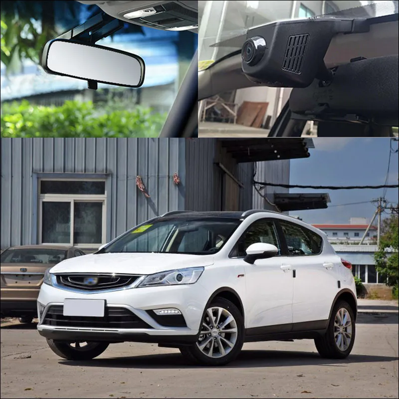 Видеорегистратор BigBigRoad для GEELY EMGRAND GS Wi Fi DVR 1080P Скрытая установка g сенсор|car wifi dvr|car