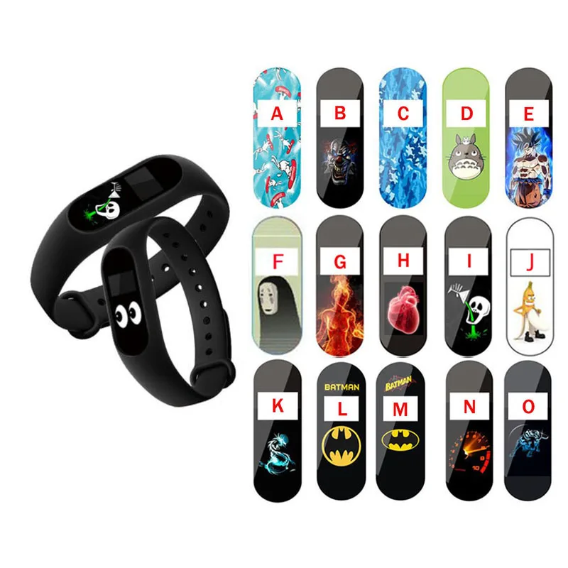 Terror Devil Cartoon Character Protective Film Guard For Xiaomi Miband Mi Band 2 Band2 Full Screen Protector Cover Protection - ANKUX Tech Co., Ltd
