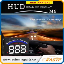 RASTP 3.5 дюймов Лобовое Стекло Проектор OBD2 EUOBD Head Up Display Вождение Автомобиля Отображения Данных Скорость ОБ/МИН M6 LS-HUD012