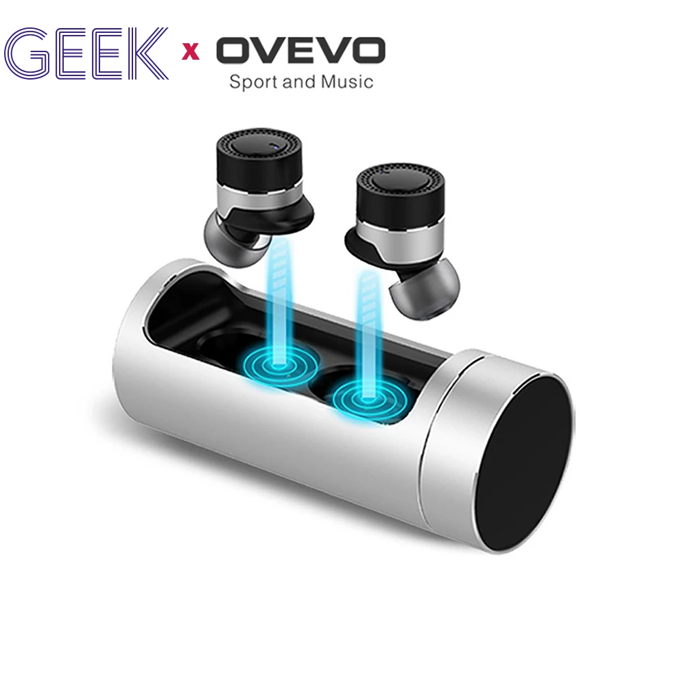 Оригинальные беспроводные bluetooth наушники OVEVO Q62 с зарядной док станцией