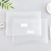 1 шт. застежкой A4 Пластик Прозрачный Застежка-Кнопка комплект прозрачный бумажный пакет Кнопка папка A4