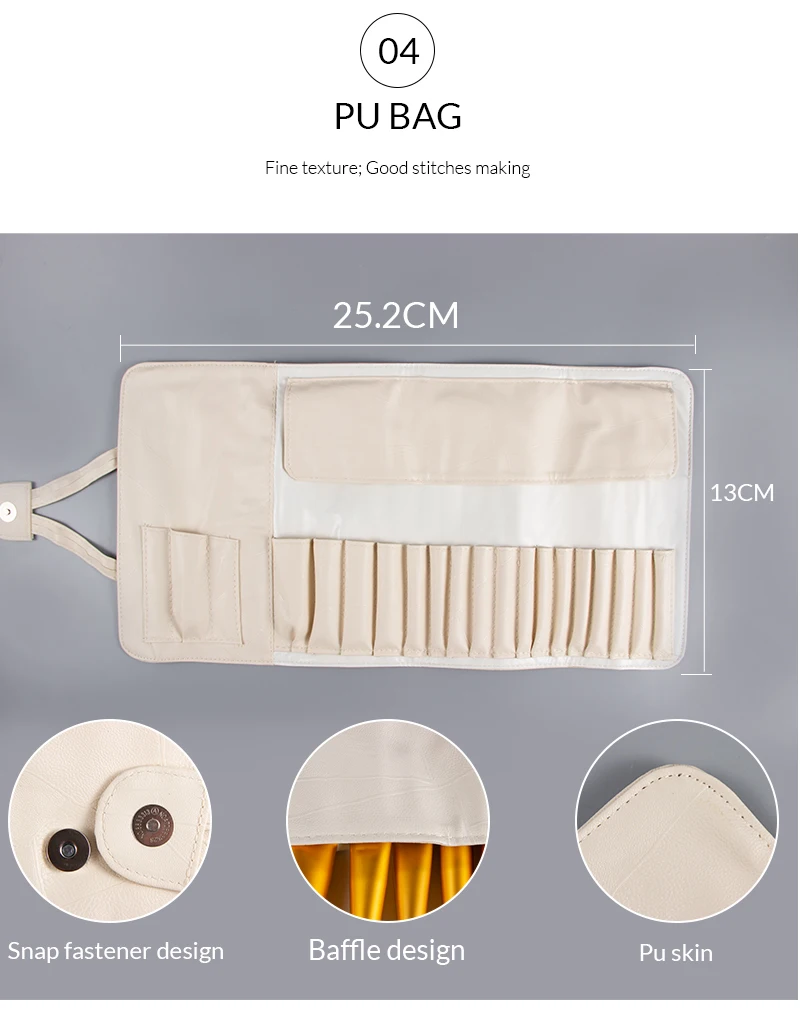 Anmor New18Pcs/Лот набор кистей для макияжа кисть для макияжа Профессиональная основа тени для век портативные косметические бронзаторы