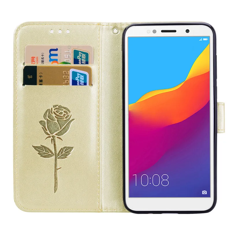 FLYKYLIN для Huawei Honor 7A DUA L22 чехол Y5 2018 prime 3D розовый кошелек Флип Кожаные чехлы