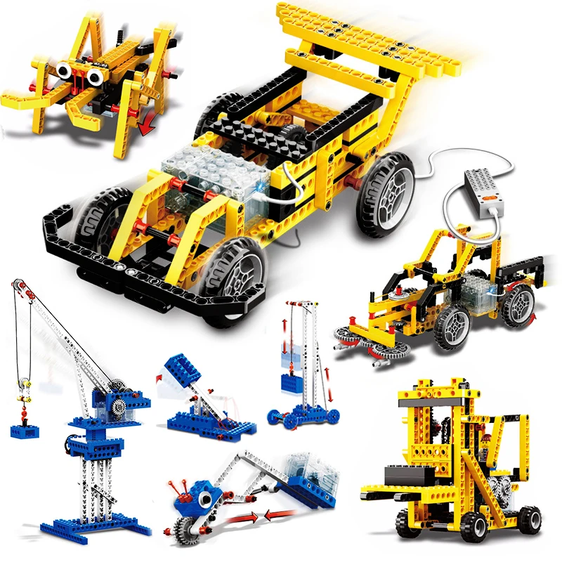 Совместимость Legoed technic power part STEM creator механическое снаряжение образовательная