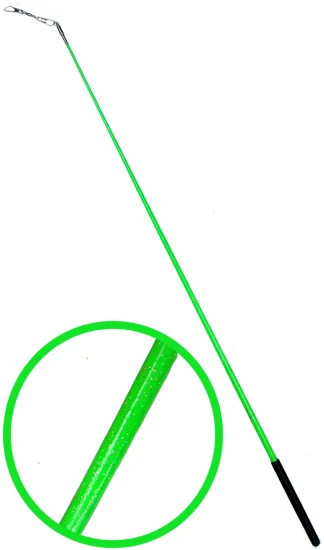 Высокого качества Гимнастика ритмической палочки с жемчужно-блеск Apple зеленый цвет