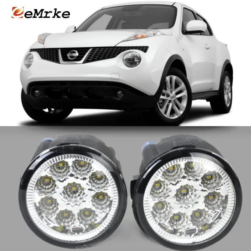 Eemrke For Nissan Juke 2011 2012 2013 2014 9pieces Led Halogen Fog