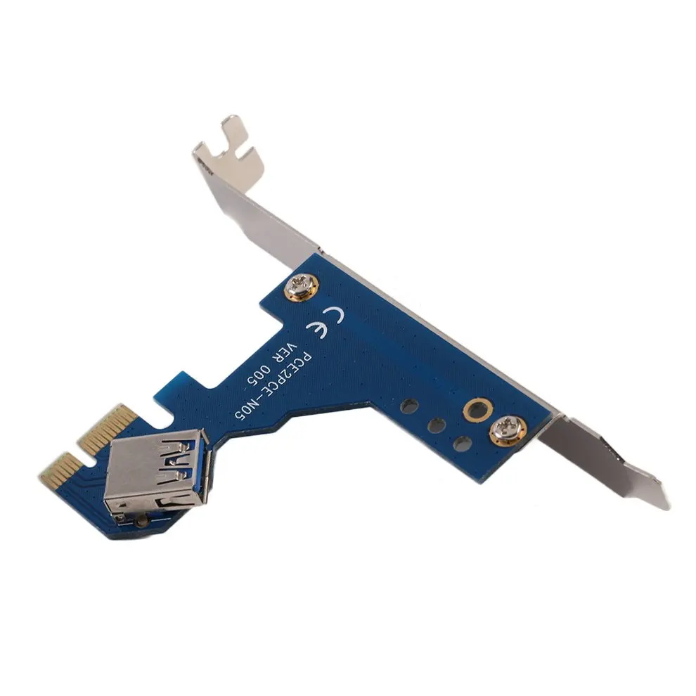 

8pcs Excellent PCI e Express 1X to 3 1X Switch Multiplier HUB Riser Card USB Cable