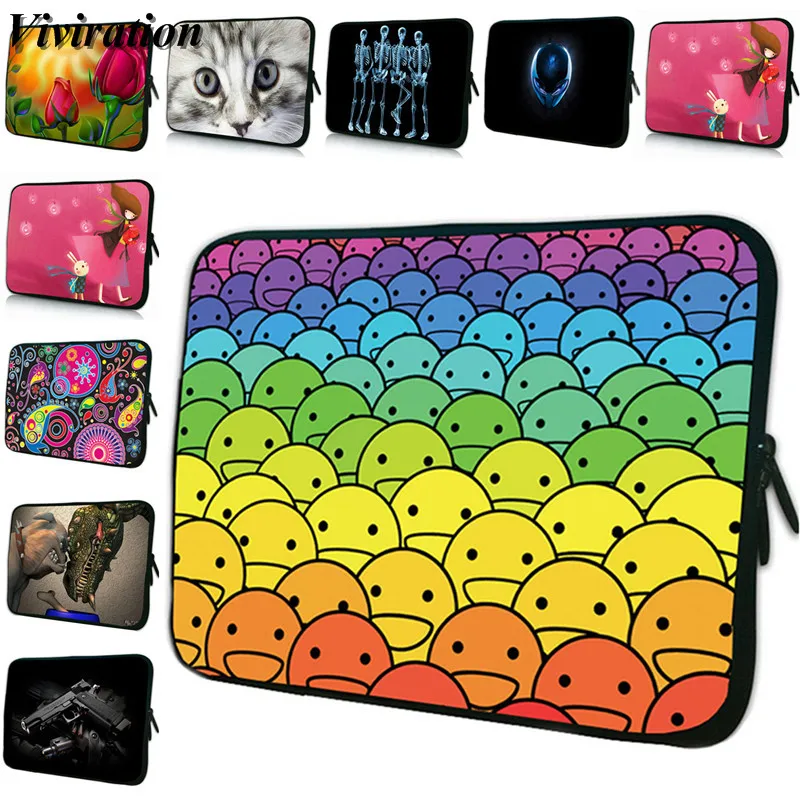 

Colorful 7 Inch Netbook Case 8 10 13 12 15 14 17 Inch Laptop Bags For Huawei Mediapad T3 HP Stream Viviration 10.1 Tablet PC Bag