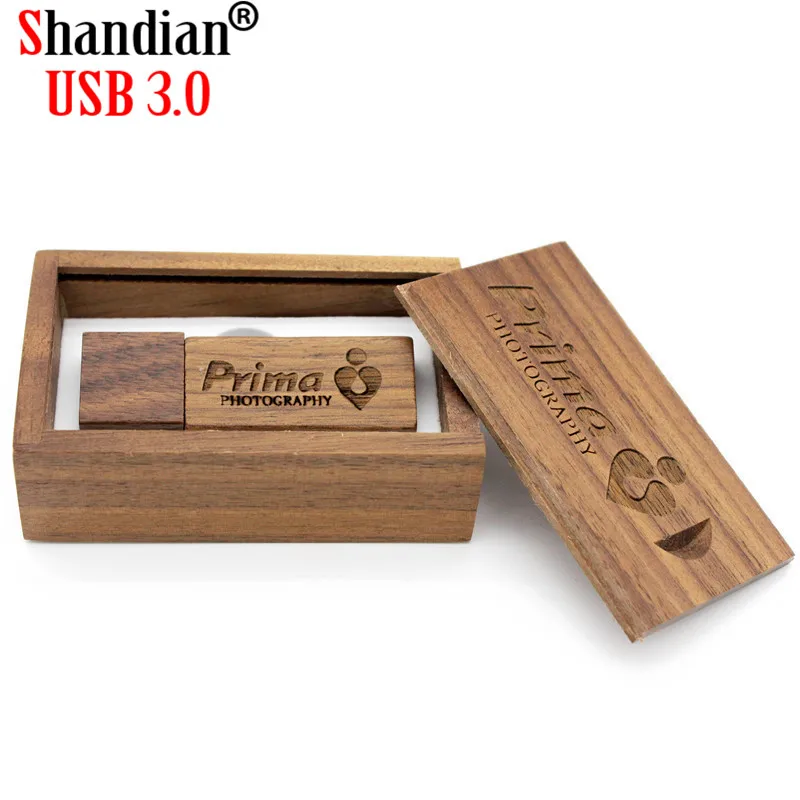 SHANDIAN(более 10 шт. бесплатный логотип) фотография деревянный usb+ коробка usb флеш-накопитель memory stick pendrive 8 ГБ 16 ГБ 32 ГБ 64 Гб свадебные подарки