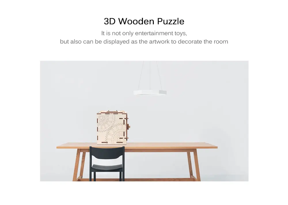 Шифр код депозит коробка 3D Пазлы Механическая деревянная модель головоломки Развивающие игрушки сборки и детальные шаги сшивания
