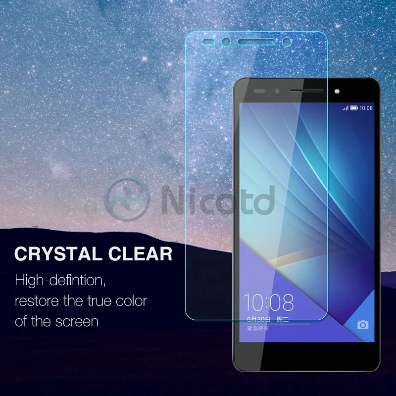 Nicotd 2.5D 9H Premium Tempered Glass For Huawei Honor 7 5.2 inch Screen Protector Toughened protective film For Huawei Honor 7 (2)