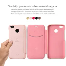 Lenuo for xiaomi redmi 4X leather case ledream series Luxury flip case cover for redmi 4