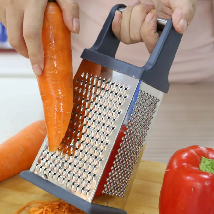 3 In 1 Stainless Steel Grater Shredder Slicer With Colander Drain Basin Bowl For Vegetables Fruits Salad As Washing Basket In Kitchen