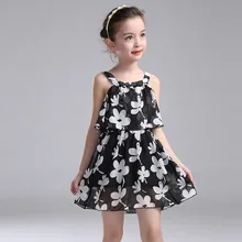 Kids Dresses For Girls Children Clothing 2017 New Year Chiffon Party Dress Girls Floral Summer Sundress 2 3 4 6 8 10 11 12 Years autumn winter girls dress kids princess dresses new design vestidos children party new year birthday dress clothing 2 4 6 8 10t